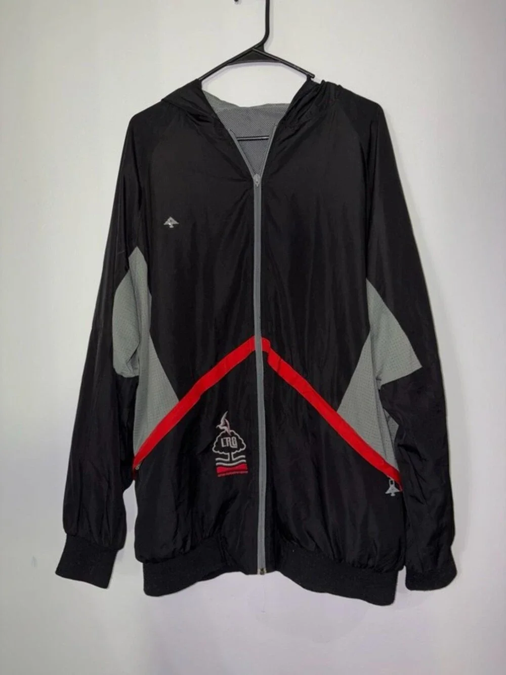 LRG Lifted Research Group Full Zip Hooded Windbreaker Jacket 2XL Vintage (2006)